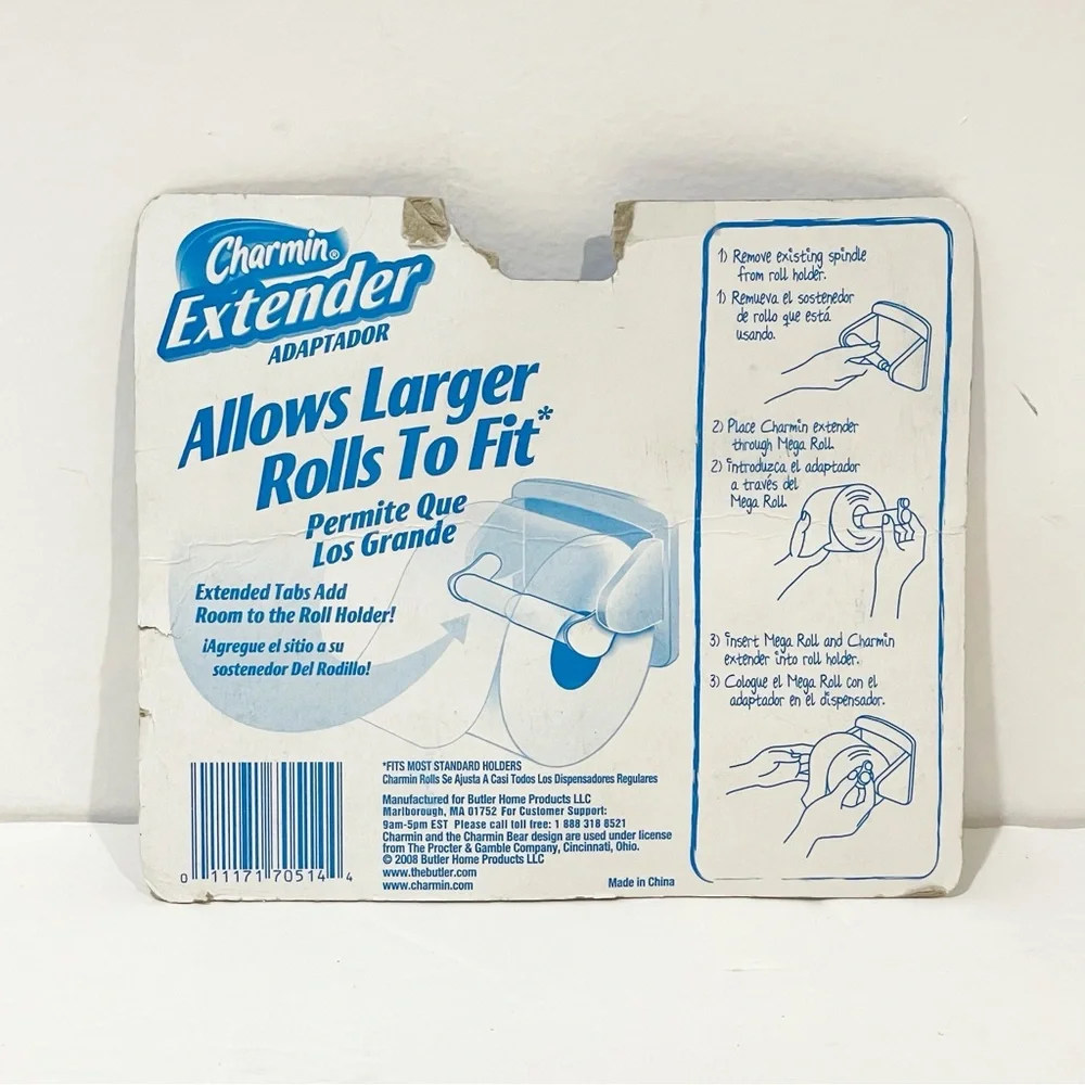 Charmin Extender Adapter‎ for Mega & Super Rolls Gold Brand NEW Bathroom